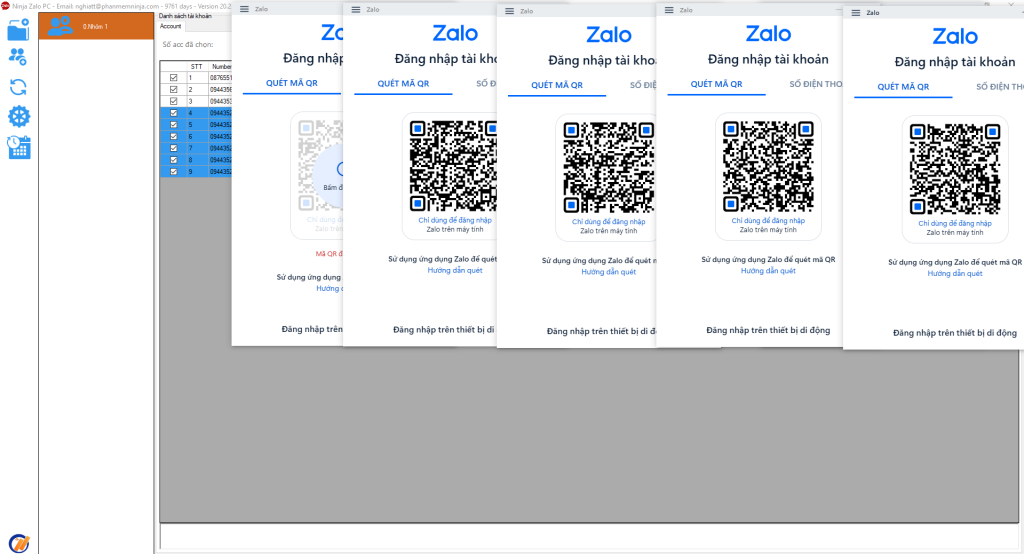 Phần Mềm Quản Lý nhiều Zalo
