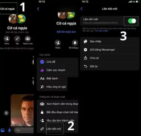 Cách lấy link nhóm messenger trên điện thoại đơn giản